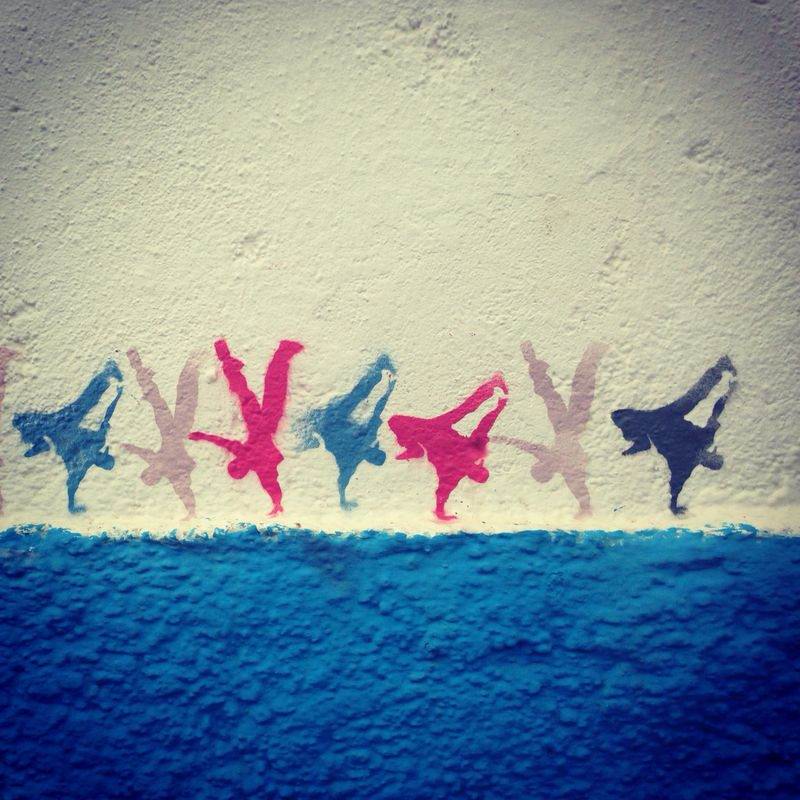 drawings on the wall